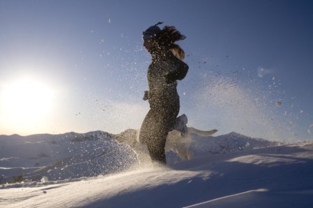Pending crash aside, this was a beautiful day to be up on Carbonate Ridge. No stopping for a little snow. ID., Hailey, Carbonate Ridge. No stopping for a little snow.
